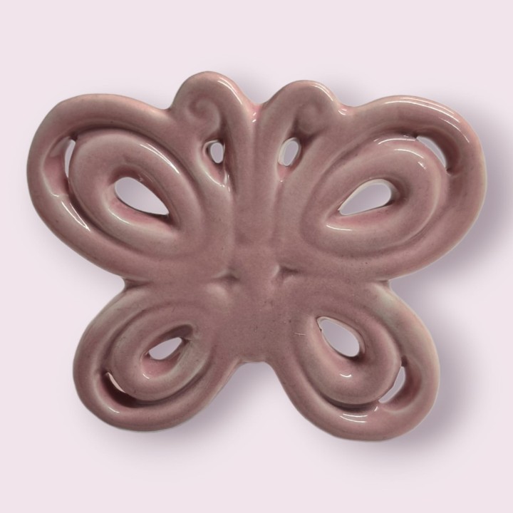 Farfalla Rosa 10x7 cm Ad Emozioni porcellana | CarinCasa