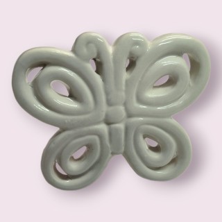 Farfalla bianca 10x7 cm Ad Emozioni porcellana | CarinCasa