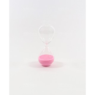 Clessidra mini ø3x6 cm sabbia rosa | CarinCasa