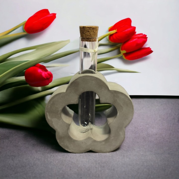 Vaso Fiore cuore farfalla assortito con ampolla 11x16 cm |…