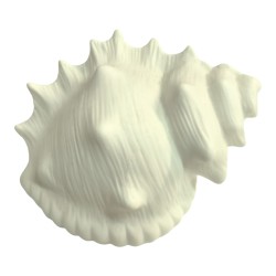 Conchiglia nautilus con led ceram ad emozioni 14x9 cm