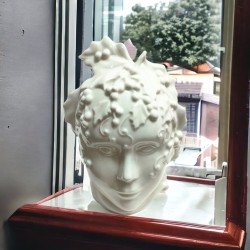 Maschera quattro stagioni inverno con scatola lucina led 12x15x9 Cm