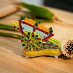 Carretto siciliano Ceramica assortito nei colori 14,5x11 cm