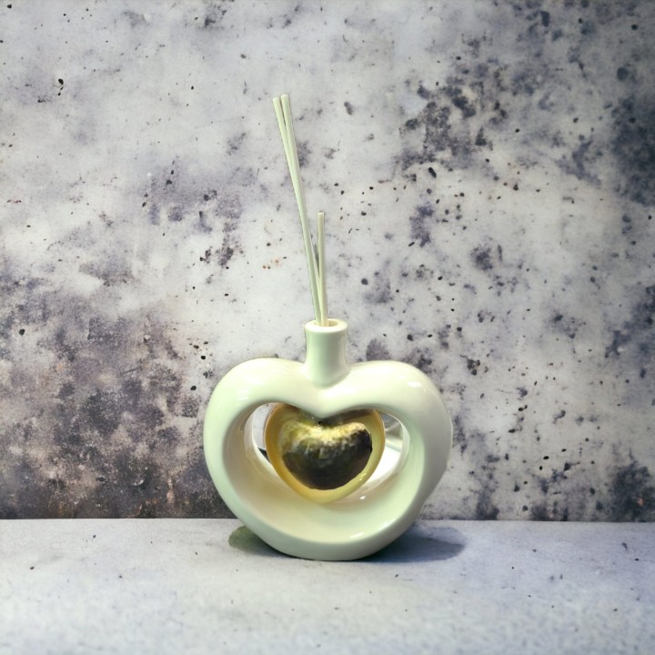 Diffusore cuore porcellana harmony incluso stecchette 12x24…