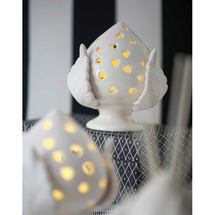 Pigna cuoricini con led 5x9 cm | CarinCasa