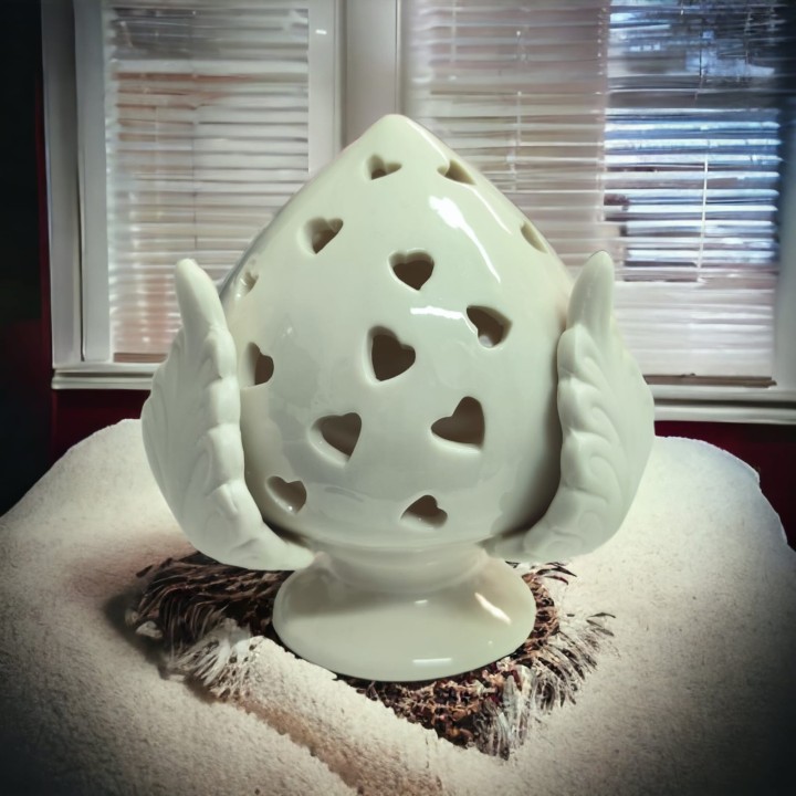 Pigna cuoricini con led 10x13 cm | CarinCasa