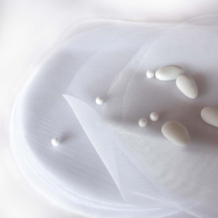 Sacchetto Tulle tondo bianco 20 cm | CarinCasa