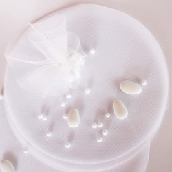 Sacchetto Tulle tondo bianco 20 cm