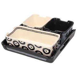 Chips Antipastiera Quadrata 20x20 Cm Habanero Porcellana Multicolor Tognana