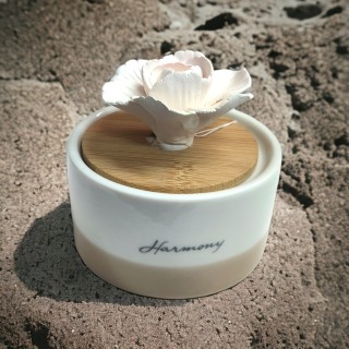 Scatola tonda profumatore ceramica Cm 8 harmony | CarinCasa