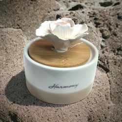 Scatola tonda profumatore ceramica Cm 8 harmony
