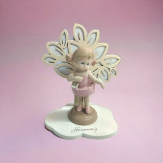 Albero della vita crema/bianco con ballerine in porcellana