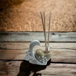 Diffusore cuore cresima 8,5x 10 cm