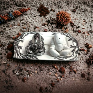 Sale e pepe con vassoio decoro aragoste tema mare…