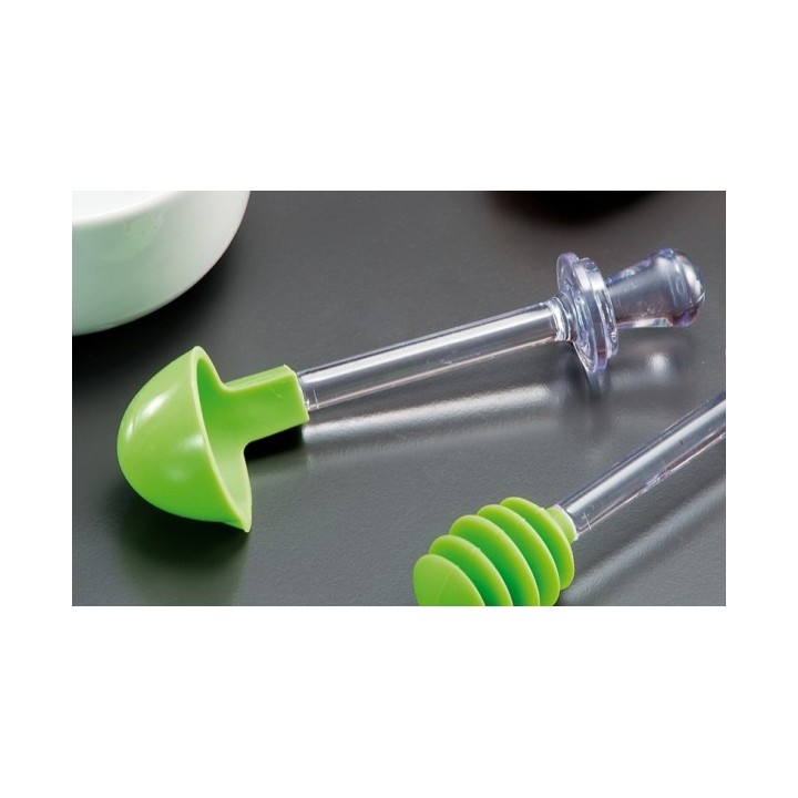 Cucchiaino da assaggio in silicone con manico in plastica…