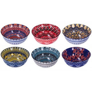 Ciotola in ceramica "Eva"-ass. 6 decori-diam. cm. 20 x h…