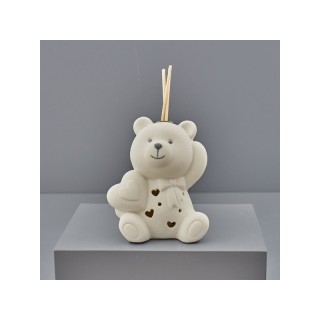 Tortora bianco orsetto profumatore a led con scatola 6 cm |…