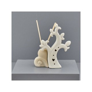 Diffusore per ambienti con luce LED a forma di albero con cuore in cer