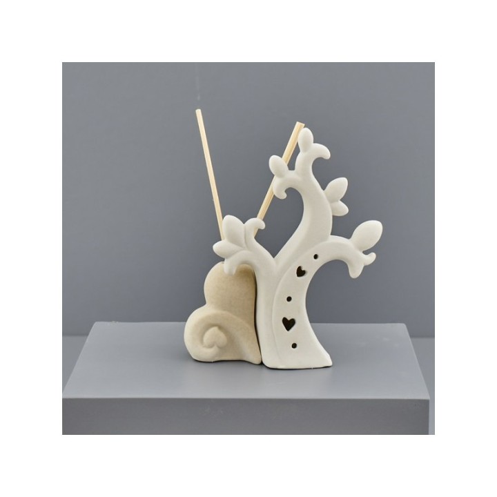 Diffusore per ambienti con luce LED a forma di albero con cuore in cer