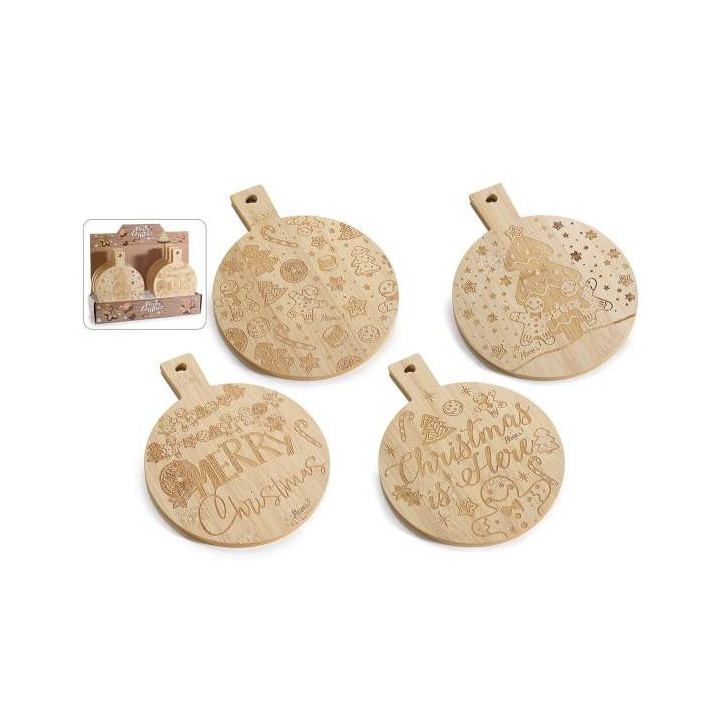 Tagliere in legno di Natale con decorazione design Pan di…
