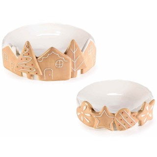 Set 2 piatti alimentari in ceramica con paesaggio in…