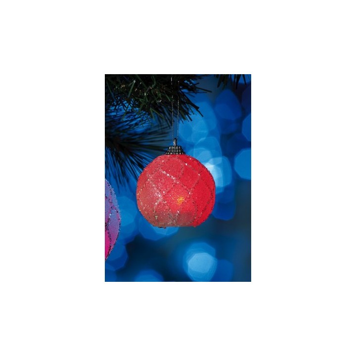 Pallina di Natale con LED a pila