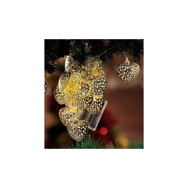 Catena luminosa con 20 LED a pila