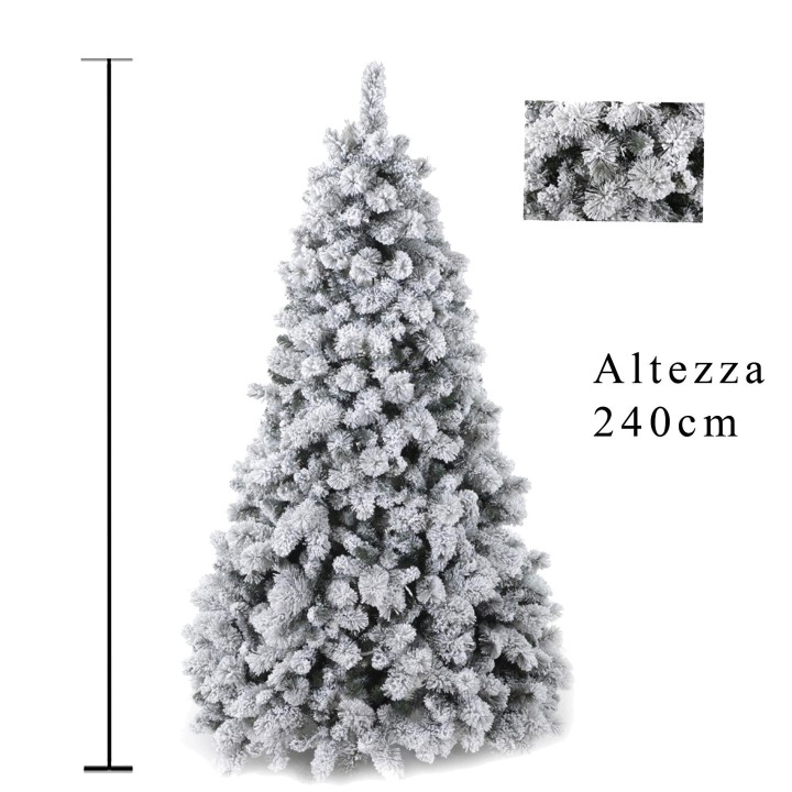 Albero di natale abete innevato 135 X H240 cm | CarinCasa
