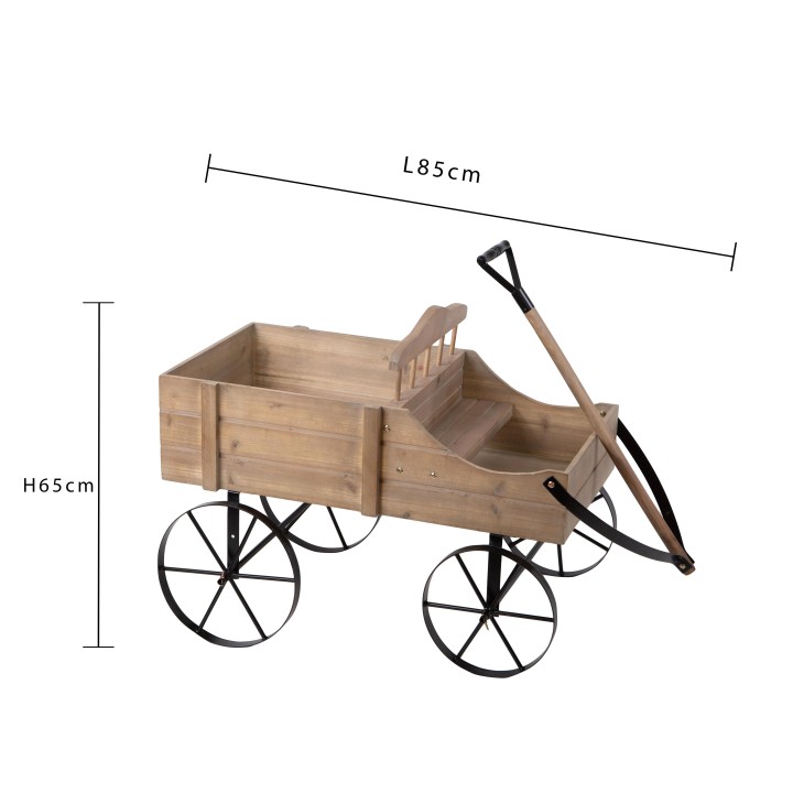 Carretto in legno 85 cm | CarinCasa
