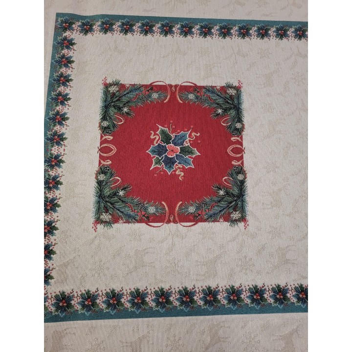 TOVAGLIA VISCHIO NATALE 140X240 GOBELIN | CarinCasa