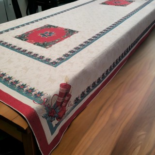 TOVAGLIA VISCHIO NATALE 140X240 GOBELIN | CarinCasa
