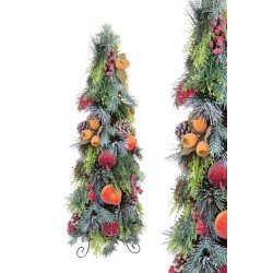 Cono abete sugar fruits 26x20x70 cm