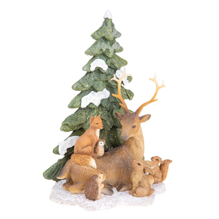 Albero con animali 14x11x20 cm | CarinCasa