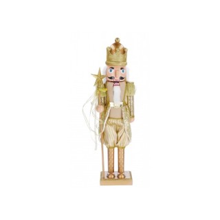 Soldato schiaccianoci in plastica oro