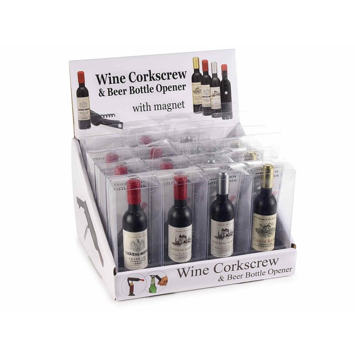 Cavatappi apribottiglia per vino birra con magnete Misure…