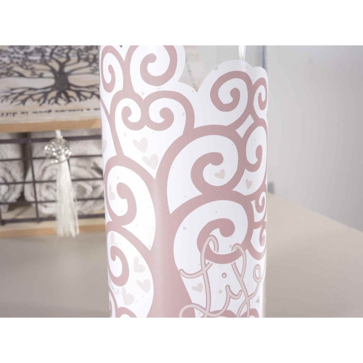 Ecobottiglia 1Lt vetro "Albero della Vita" 8,5x23,5 cm |…