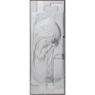 Icona cristo in argento legno | CarinCasa