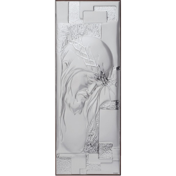Icona cristo in argento legno | CarinCasa