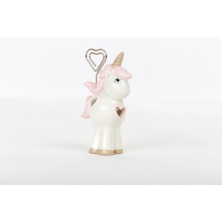 Unicorno memoclip rosa 6x3x10 cm | CarinCasa