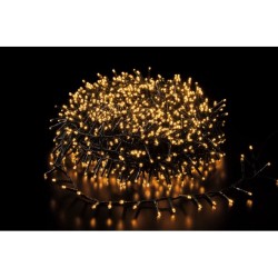 Catena luminosa con 1000 minilucciole LED oro