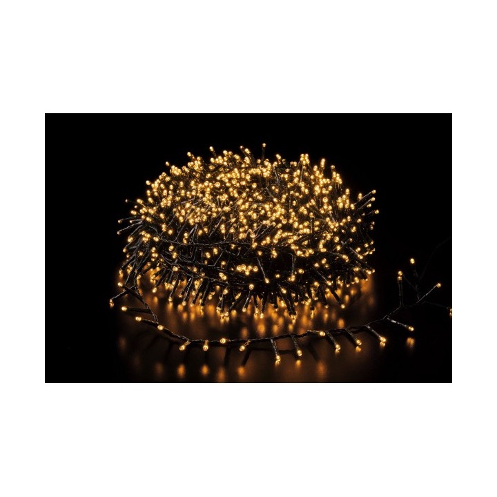 Catena luminosa con 1000 minilucciole LED oro