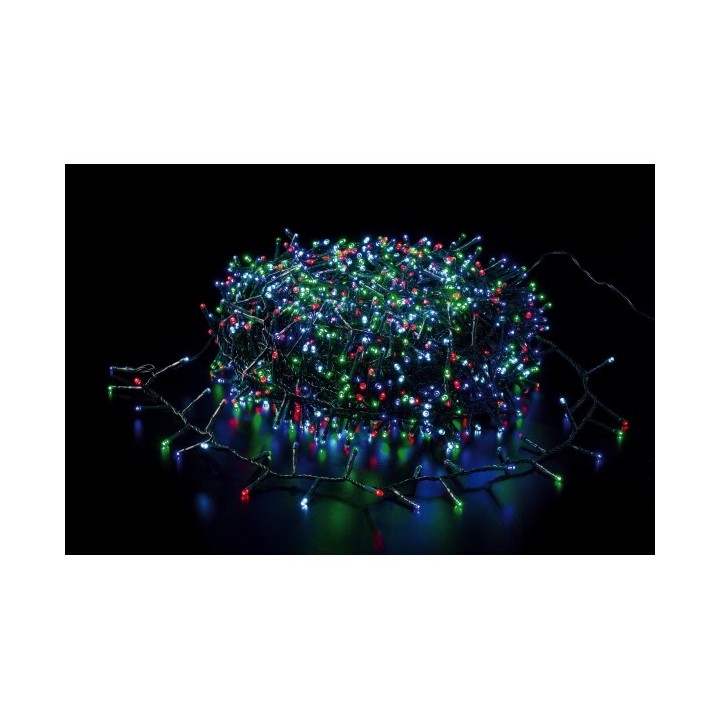 Catena luminosa con 1000 minilucciole LED multicolore