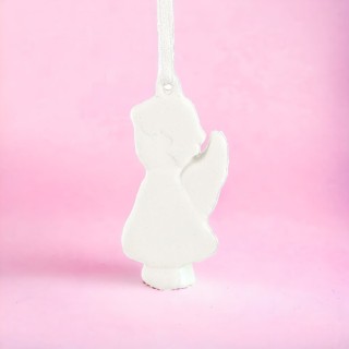 Bimba angioletto da appendere in porcellana bianca 5,8 cm |…