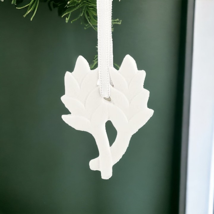 Spighe da appendere in porcellana bianca 4,4 cm | CarinCasa