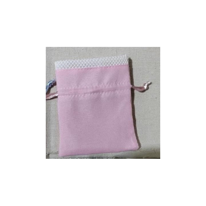 Sacchetto in tessuto con tirante rosa 11x9 cm | CarinCasa