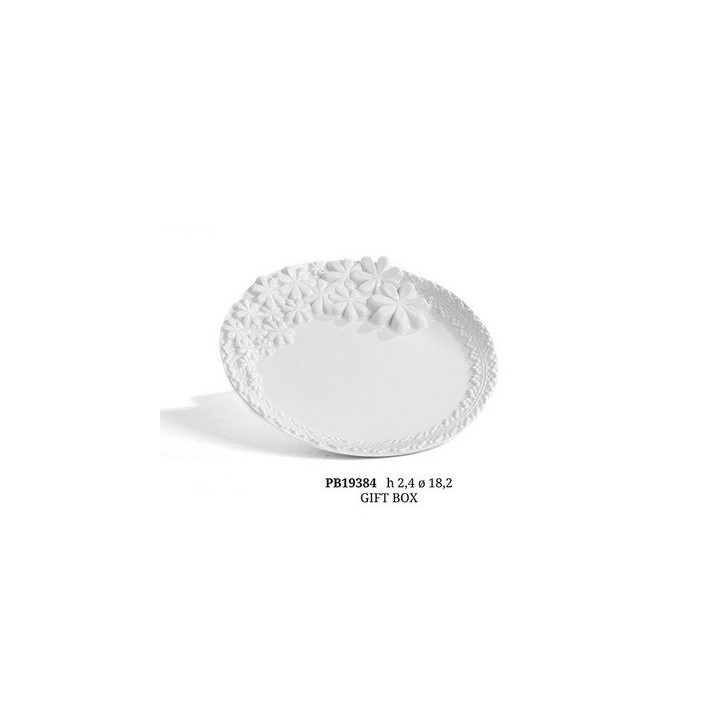 Piattino con fiori 18,20 cm in ceramica con scatola regalo…