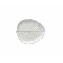 Piatto foglia largo Zelda Stoneware grigio
