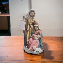 Gruppo natività pecora 20 cm resina mandorle