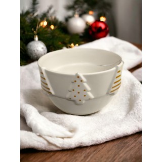 Ciotola insalatiera natalizia con albero 21,5x13 cm…