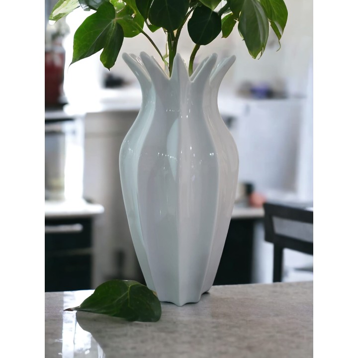 Vaso porcellana bianco 25 cm | CarinCasa